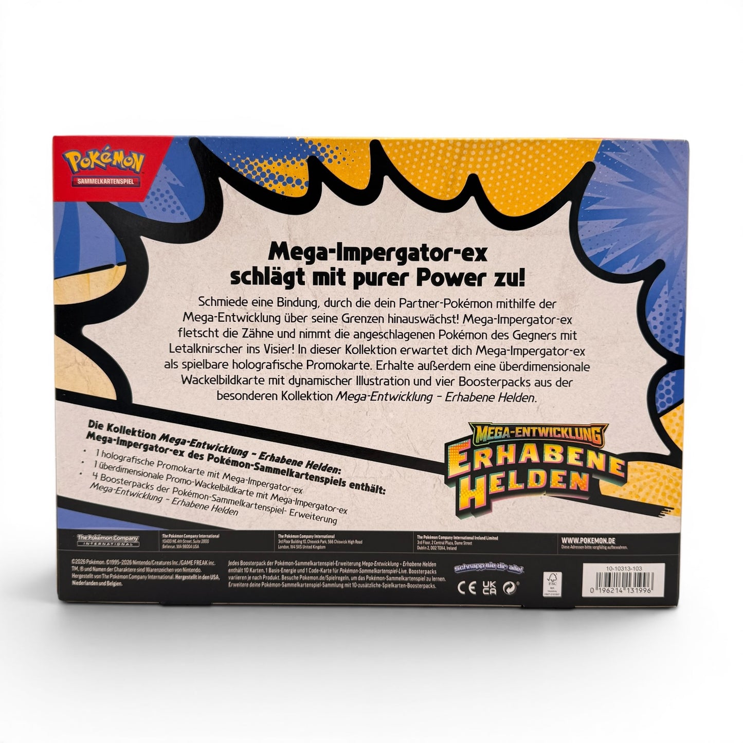 Pokémon TCG: Mega-Entwicklung – Erhabene Helden | Mega-Kollektion (DE)