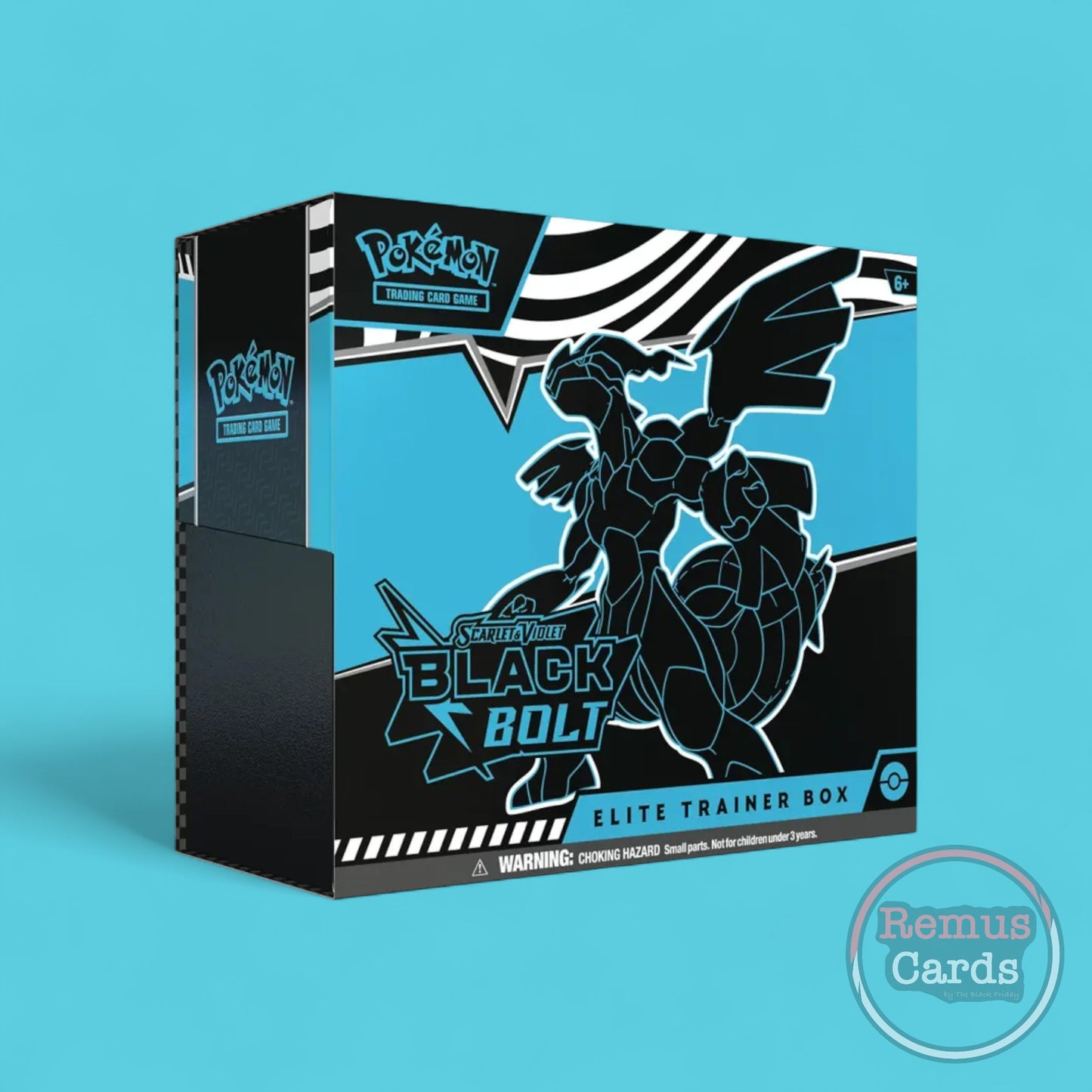 Pokémon TCG Black Bolt SV10.5 Elite Trainer Box – 9 Booster – Englisch – Thundurus – RemusCards