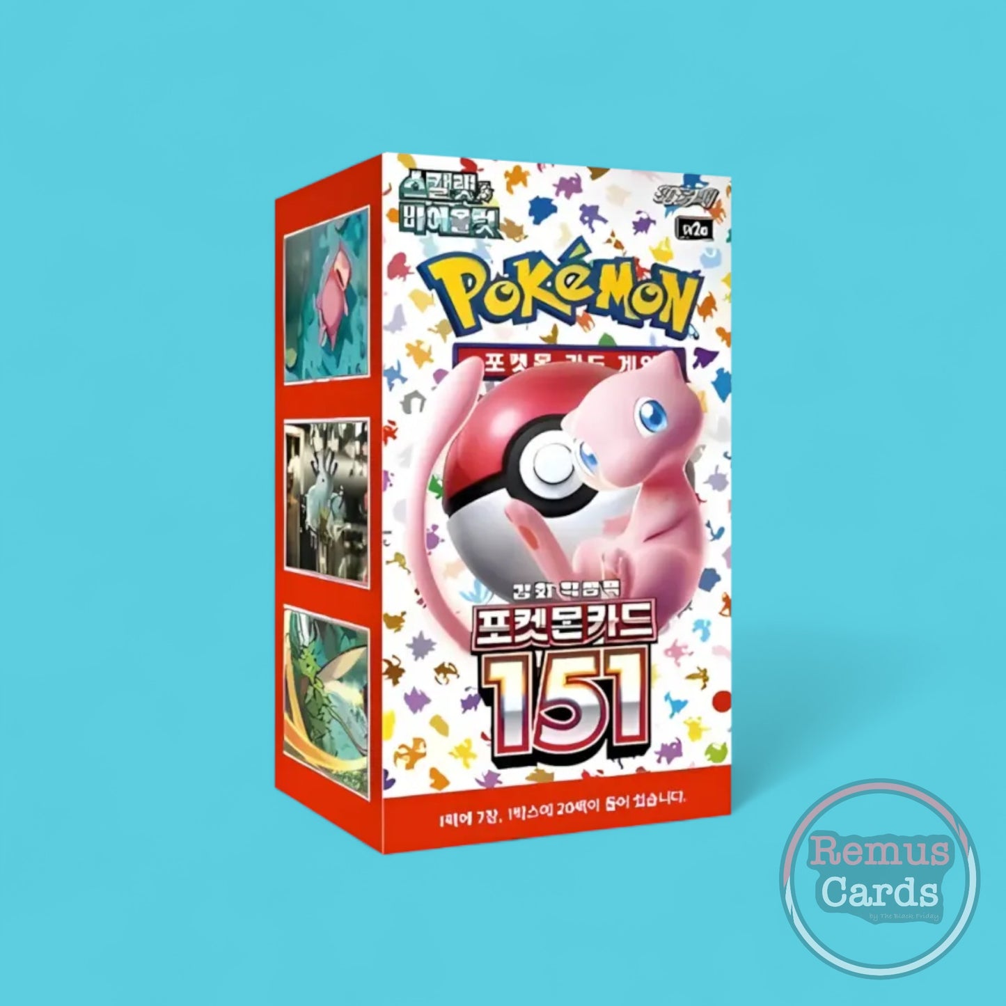 Pokémon TCG 151 Booster Box – Scarlet & Violet SV2a – Koreanisch – 20 Booster – RemusCards