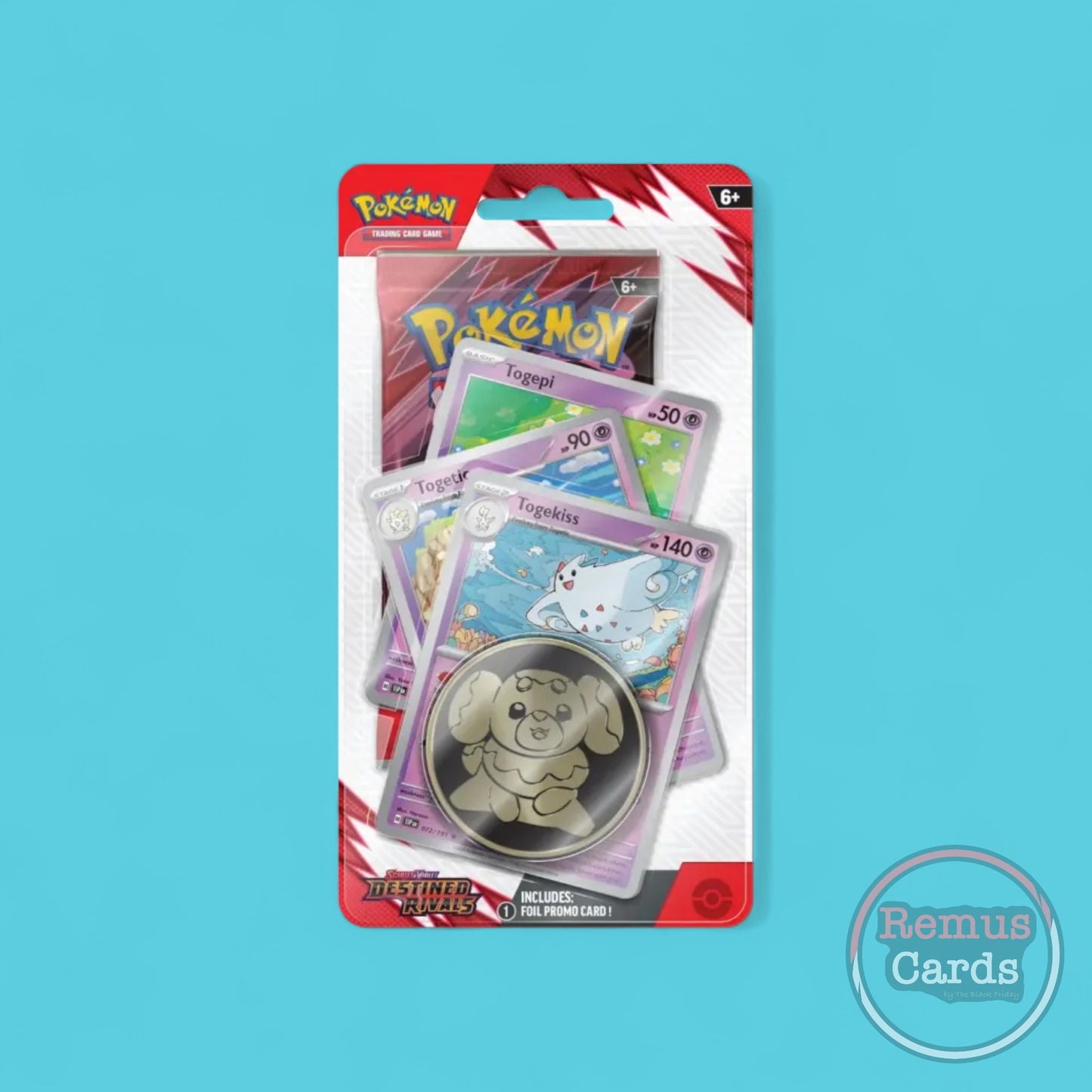Pokémon TCG Destined Rivals SV10 Premium Checklane Blister – Togekiss Line – Englisch – sealed – RemusCards