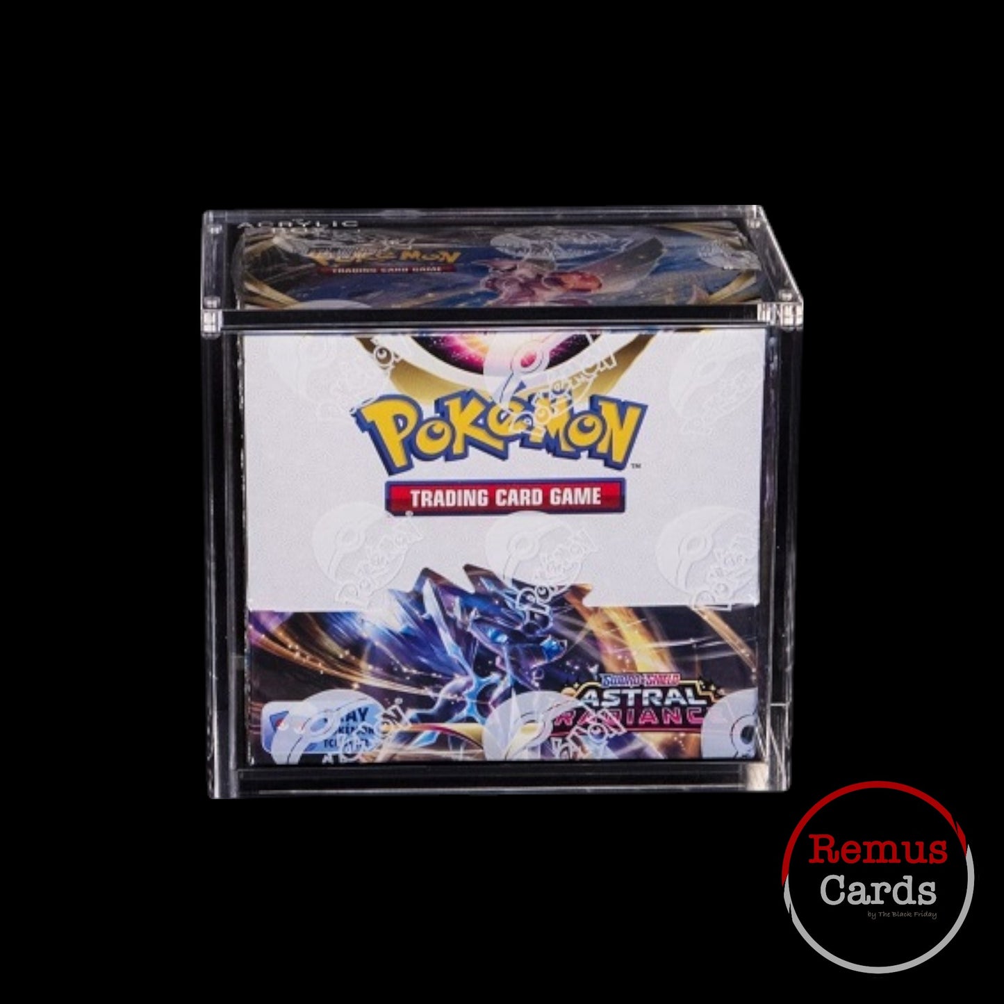 The Acrylic Box – Acrylbox für Pokémon Booster Display – 87x158x134 mm – UV-Schutz – RemusCards