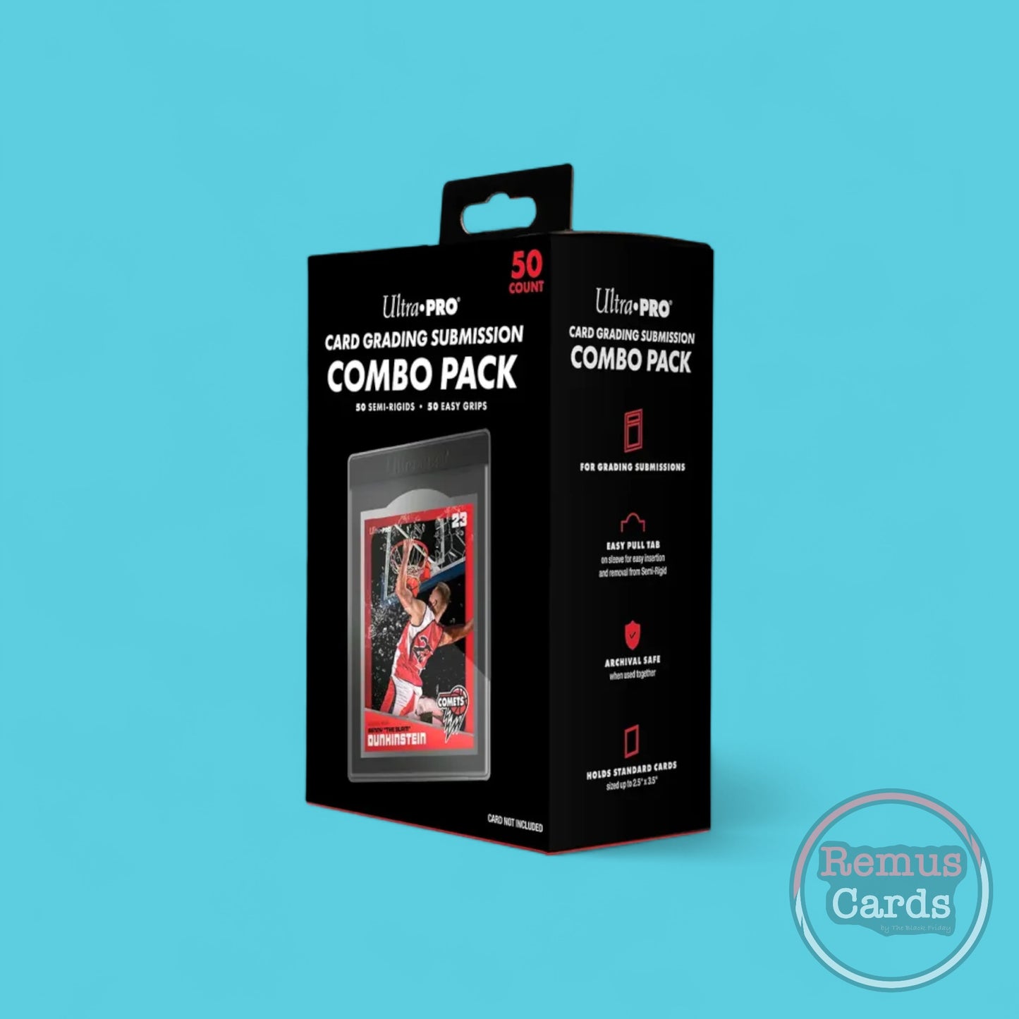 Ultra PRO Card Grading Submission Combo Pack – 50 Semi-Rigids + 50 Easy Pull Sleeves – RemusCards