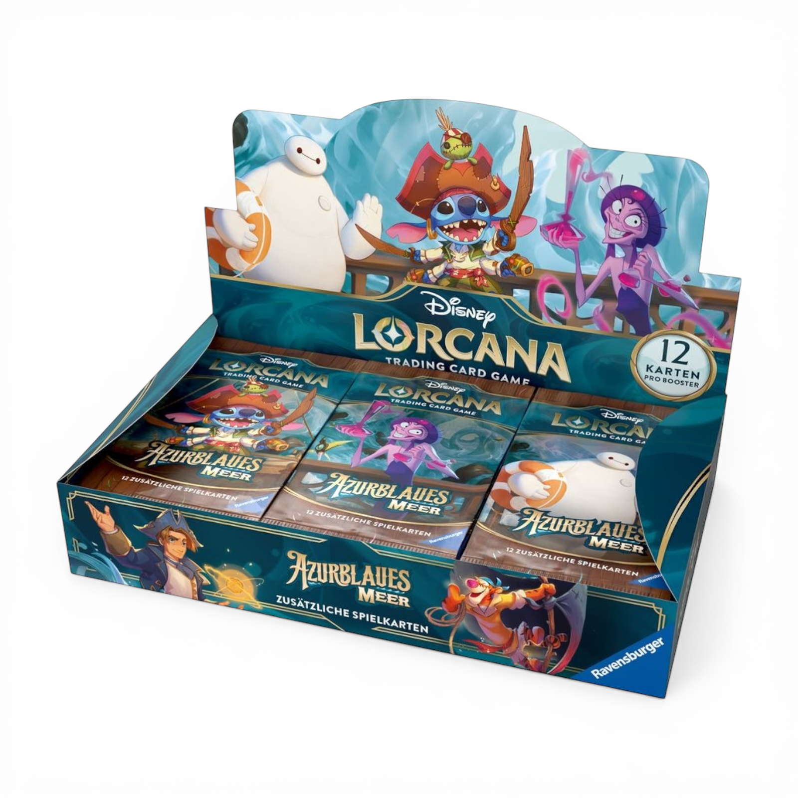 Disney Lorcana Set 6 Azurblaues Meer Display Deutsch 24 Boosterpacks