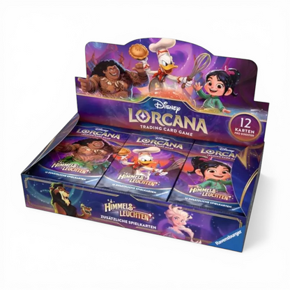 Disney Lorcana TCG Himmelsleuchten Booster Display Deutsch 24 Booster Packs