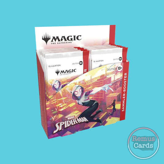 Magic: The Gathering, Marvel, Spider-Man, Sammler Booster, Deutsch, Display, SPM, Hasbro, Magic Marvel, Foil Karten, sealed, RemusCards, TCG
