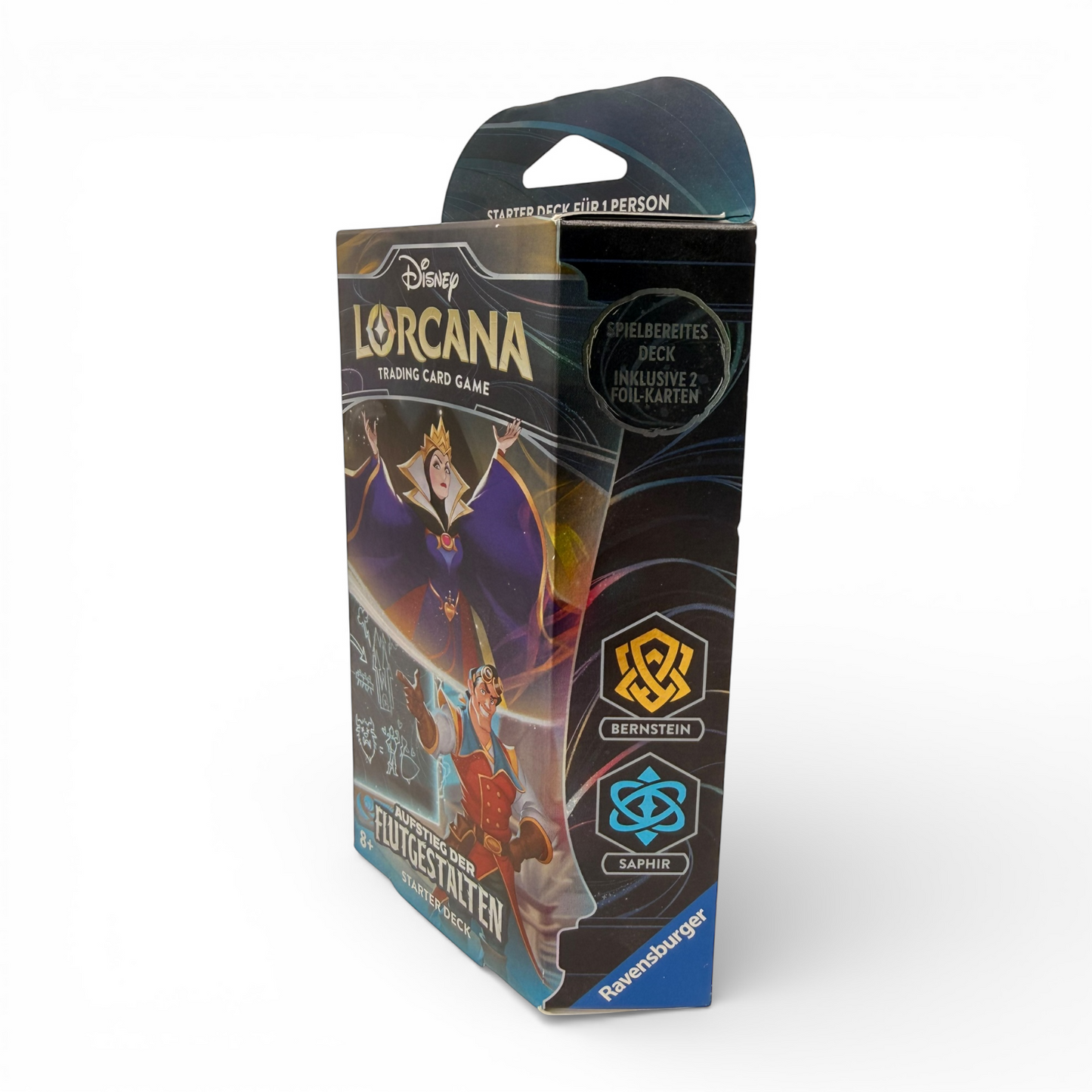 Disney Lorcana - Aufstieg der Flutgestalten - Set 3 - Starter Deck (Bernstein/Saphir) - Deutsch