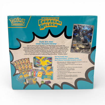 Pokémon TCG: Mega-Entwicklung – Erhabene Helden | Top-Trainer-Box (DE)
