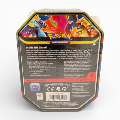 Pokémon TCG: Mega-Glurak Tin-Box (DE) – Mega-Glurak X-ex / Y-ex
