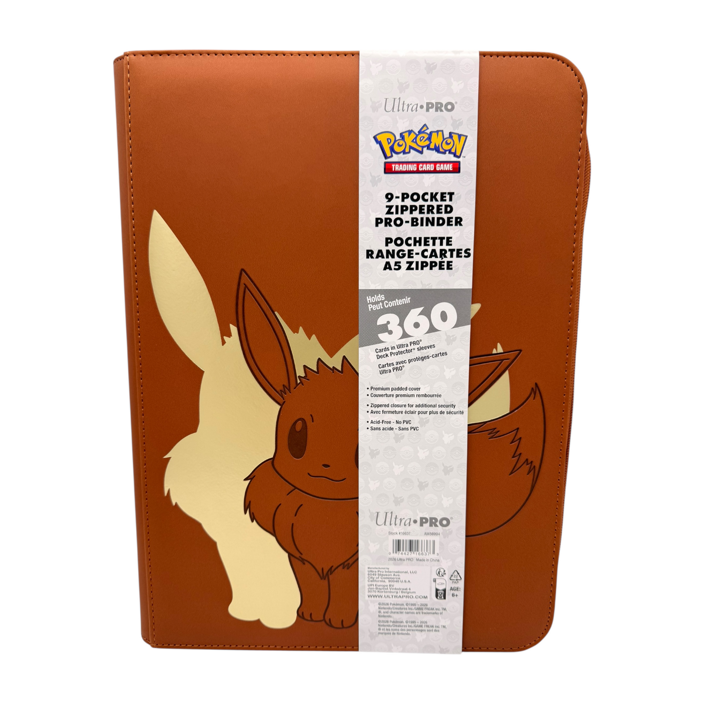 Elite Series: Eevee / Evoli - 9-Pocket Zip PRO-Binder (360 Karten)