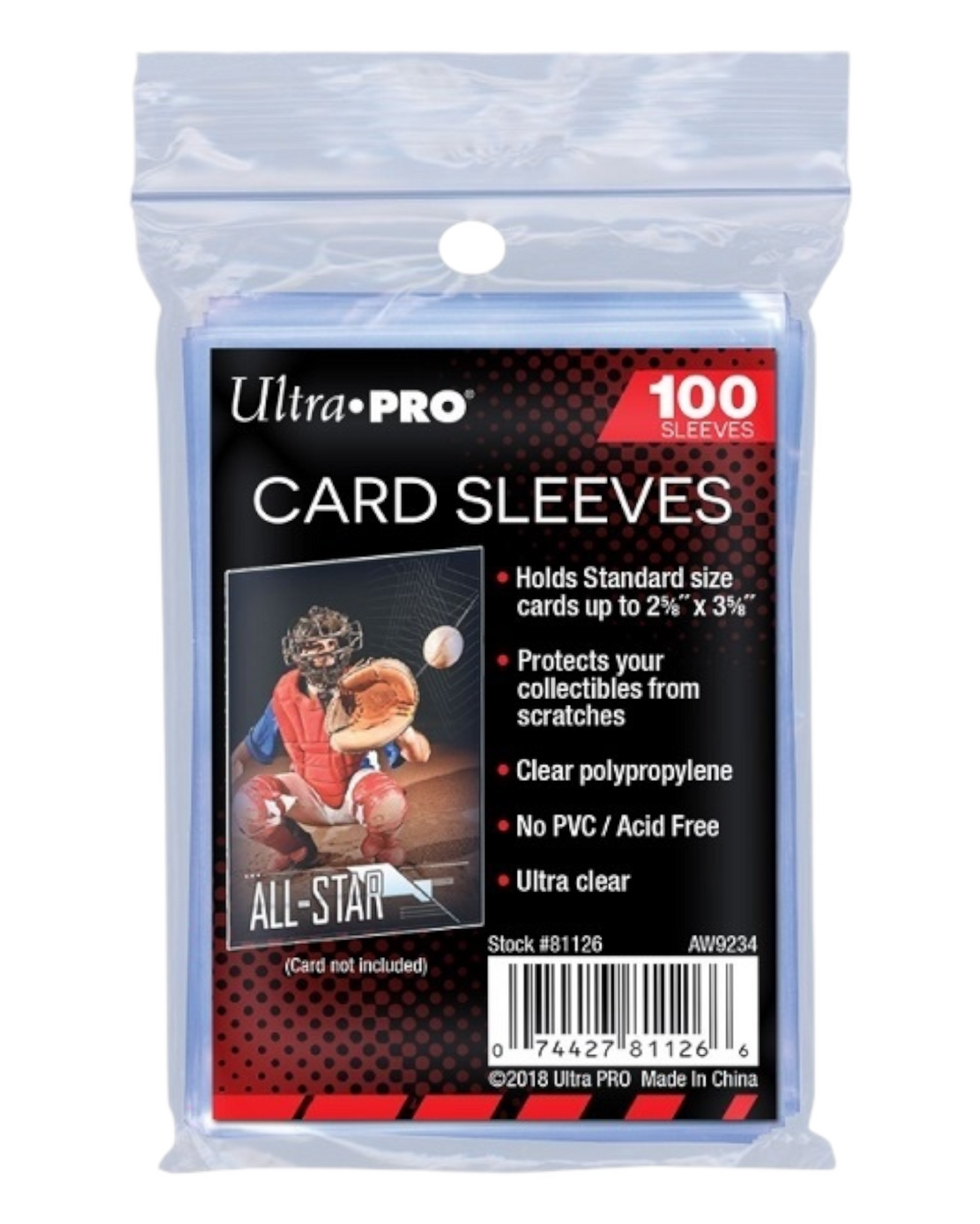 Ultra Pro Card Sleeves – 100 pieces