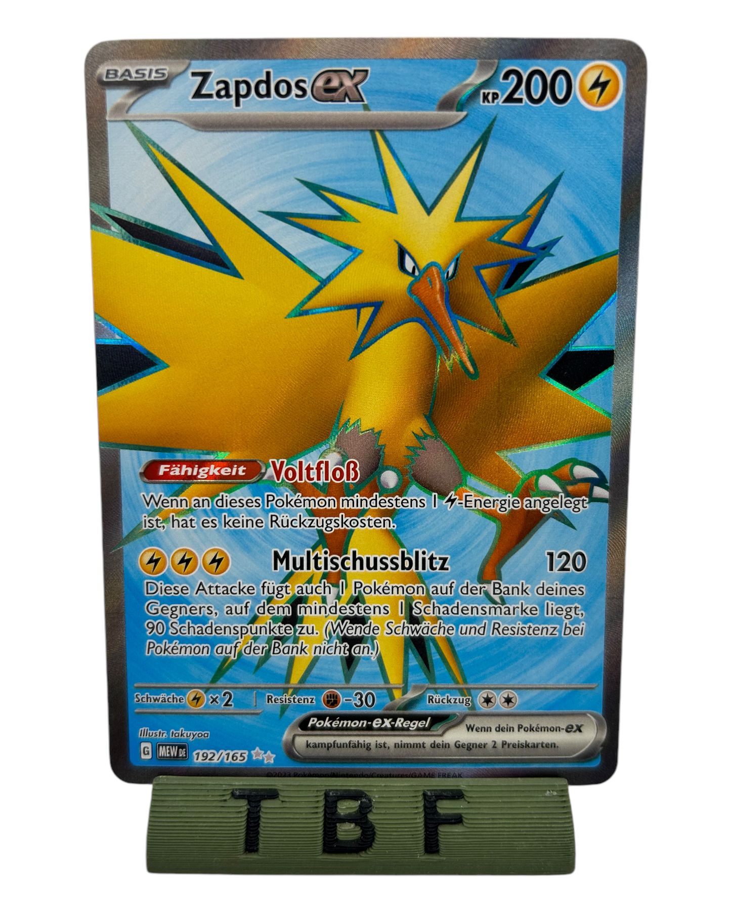 Zapdos ex - 151 (2024, Deutsch) - 192/165 - Ultra Rare