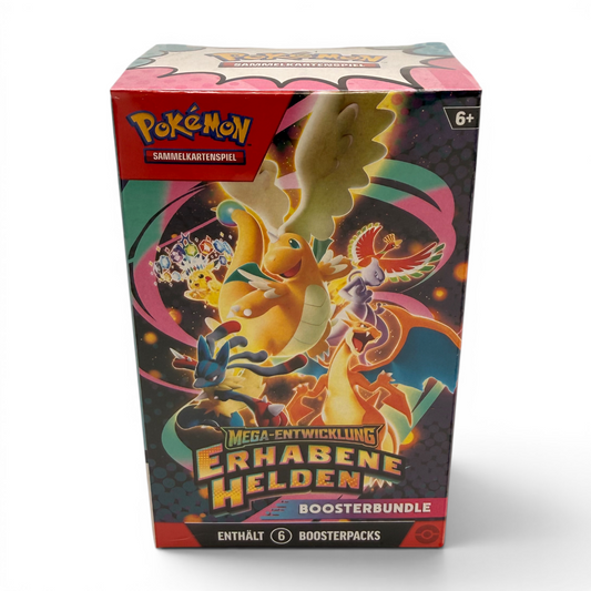Pokémon TCG Mega-Entwicklung Erhabene Helden Boosterbundle 6 Boosterpacks Deutsch