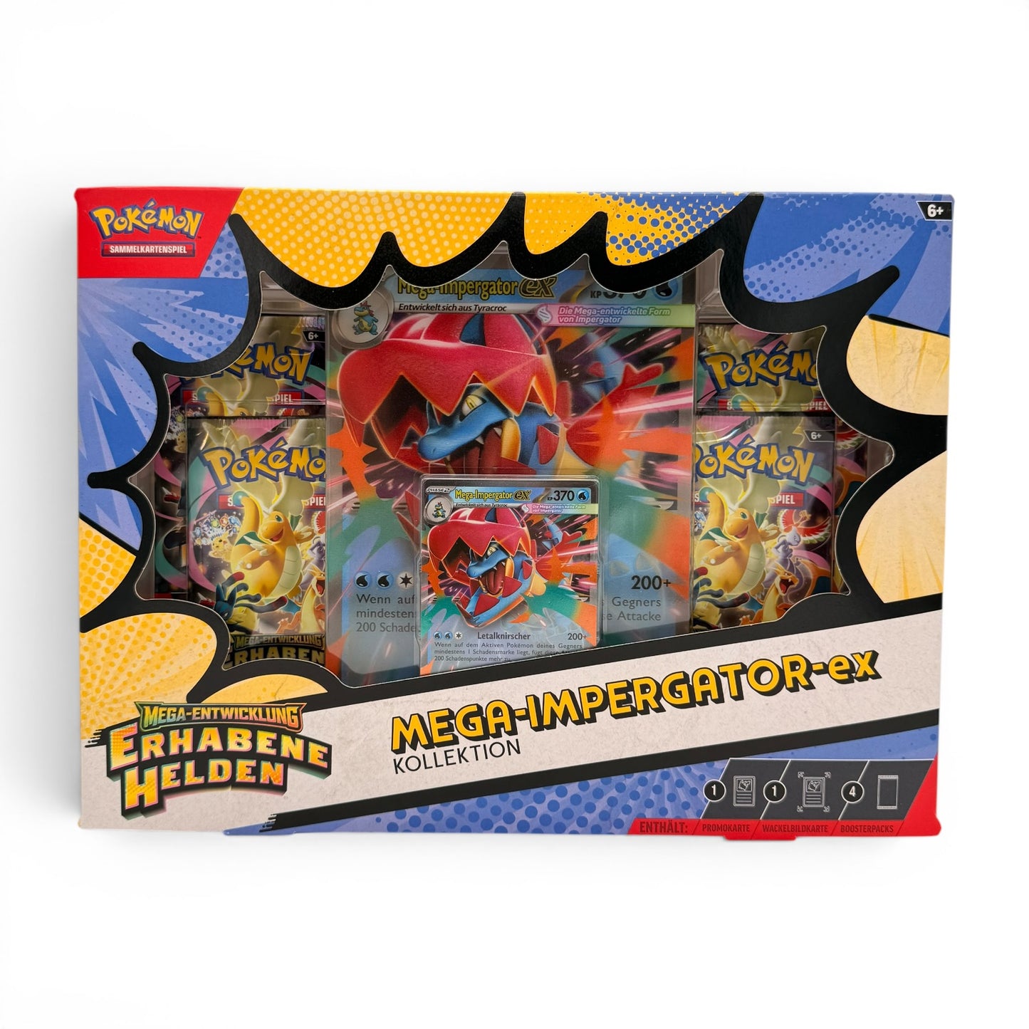 Pokémon TCG Mega-Entwicklung – Erhabene Helden Mega-Kollektion (DE) – Mega-Impergator-ex