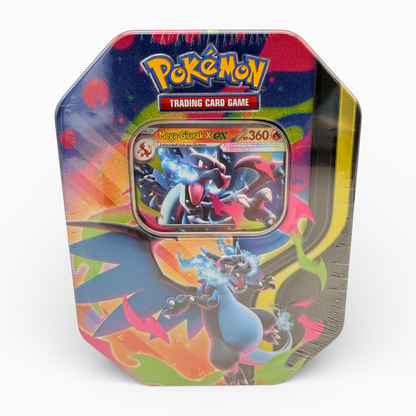 Pokémon TCG Mega-Glurak Tin-Box DE mit Mega-Glurak X-ex oder Y-ex Promokarte
