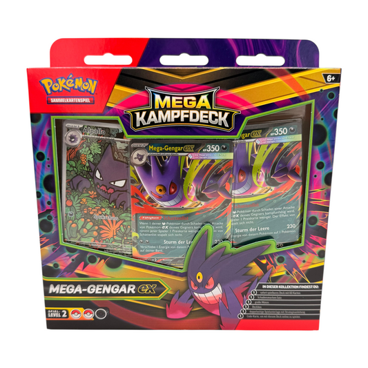 Pokémon TCG Mega Kampfdeck Mega-Gengar ex (DE) – Frontansicht
