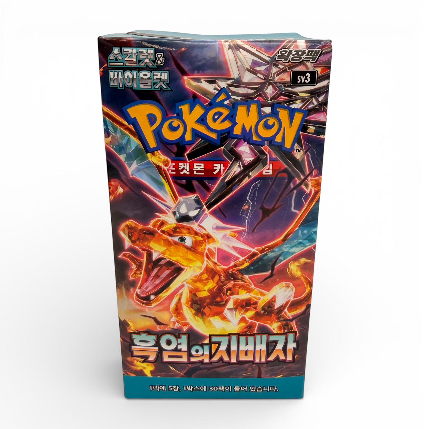 Pokémon TCG SV3 Ruler of the Black Flame Display Koreanisch versiegelt