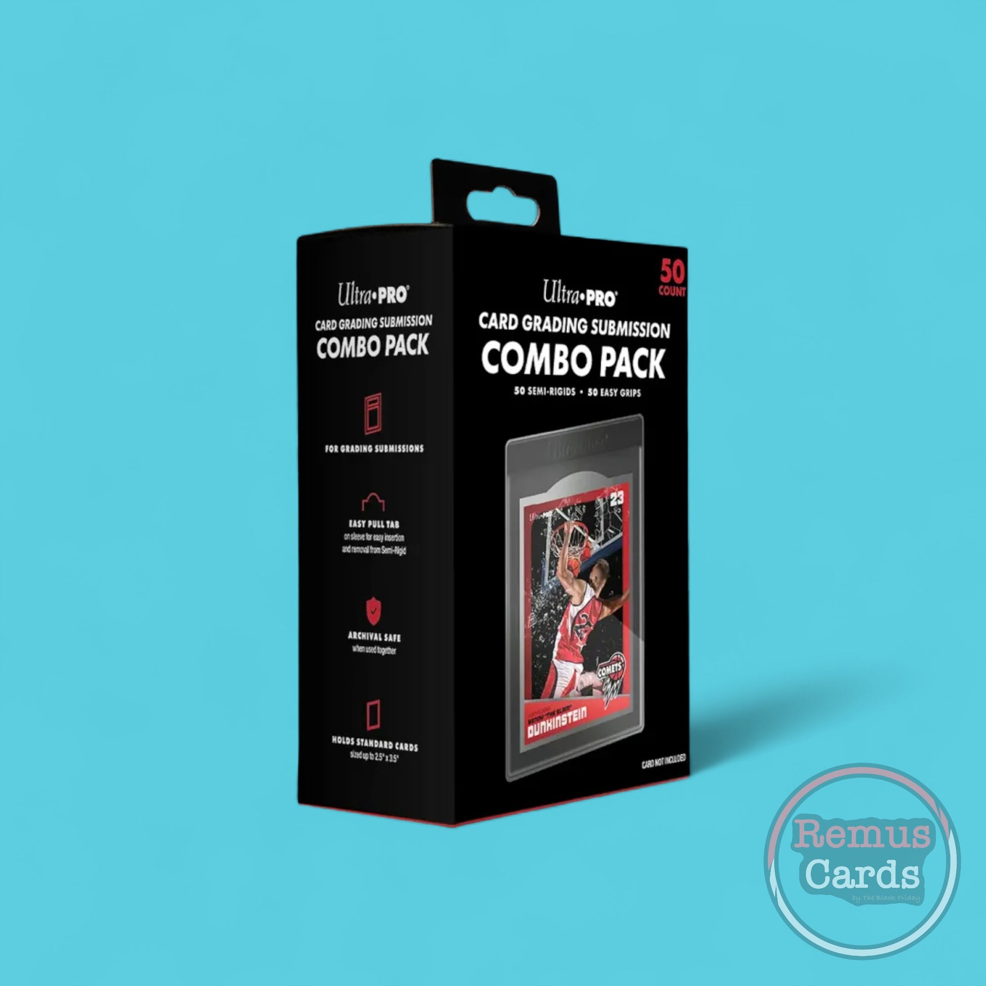 Ultra PRO Card Grading Submission Combo Pack – 50 Semi-Rigids + 50 Easy Pull Sleeves – RemusCards

