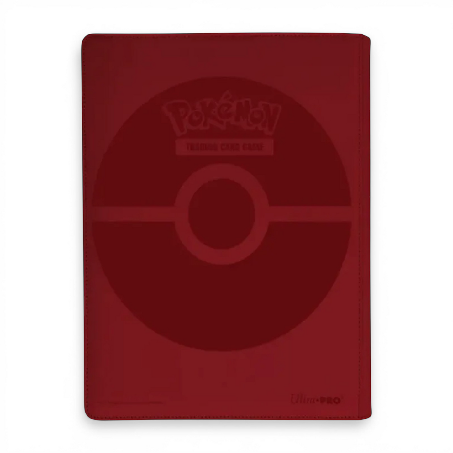 Ultra Pro Elite Series Glurak 9-Pocket Zip PRO-Binder – Rückseite (Pokéball-Prägung)