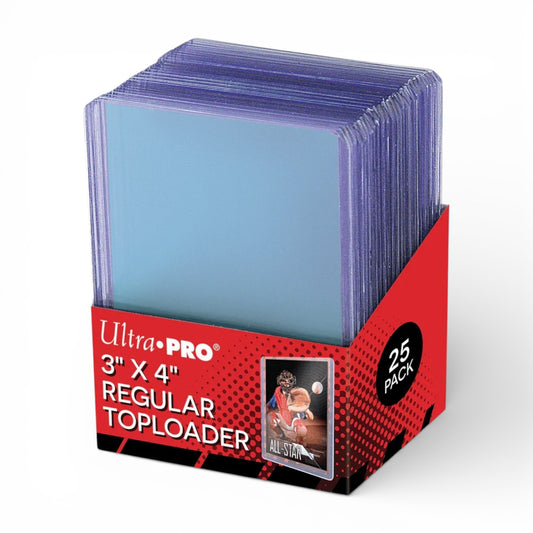 Ultra Pro 3” x 4” Regular Toploader - Pack of 25