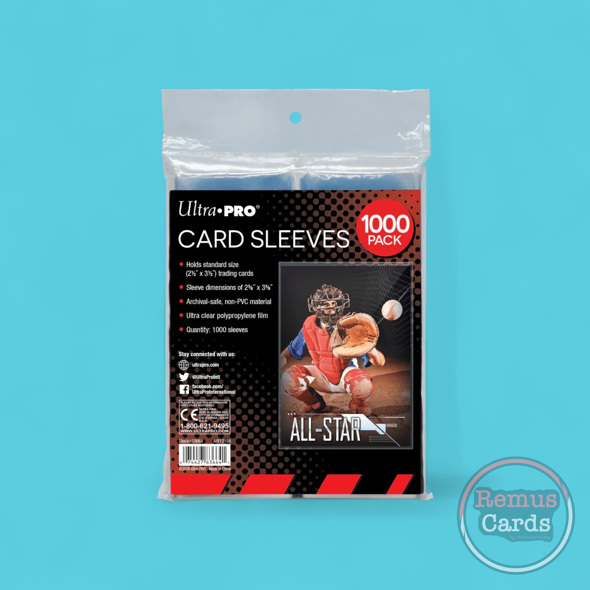 ultra pro card sleeves 1000 pack (1000) Ultra Pro Vintage Card Sleeves (20 Packs) Use With Pre 1957 Trading Cards